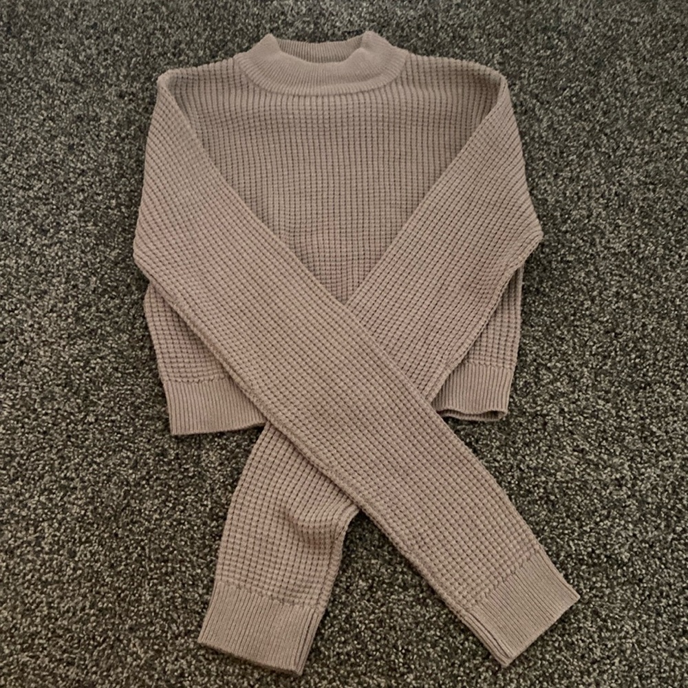 NWOT Garage waffle crop top long sleeve